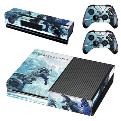 Monster Hunter World iceborne decal skin for Xbox one Console and 2 Controllers