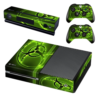 Biohazard decal skin for Xbox one Console and 2 Controllers Biohazard decal skin for Xbox one Console and 2 Controllers