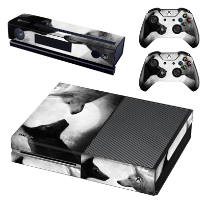 Wolf decal skin for Xbox one Console and 2 Controllers Wolf decal skin for Xbox one Console and 2 Controllers
