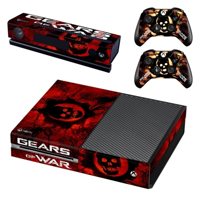 Gears of war decal skin for Xbox one Console and 2 Control.. Gears of war decal skin for Xbox one Console and 2 Control..