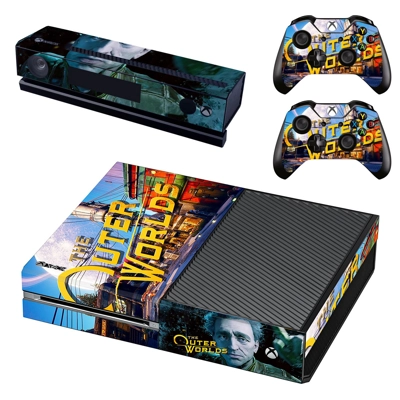 The Outer Worlds decal skin for Xbox one Console and 2 Con.. The Outer Worlds decal skin for Xbox one Console and 2 Con..