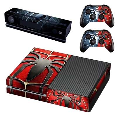 Spider Man decal skin for Xbox one Console and 2 Controllers Spider Man decal skin for Xbox one Console and 2 Controllers