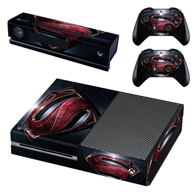 Superman decal skin for Xbox one Console and 2 Controllers Superman decal skin for Xbox one Console and 2 Controllers