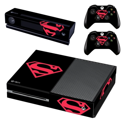 Superman decal skin for Xbox one Console and 2 Controllers Superman decal skin for Xbox one Console and 2 Controllers