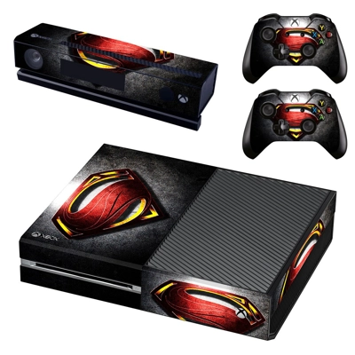 Superman decal skin for Xbox one Console and 2 Controllers Superman decal skin for Xbox one Console and 2 Controllers