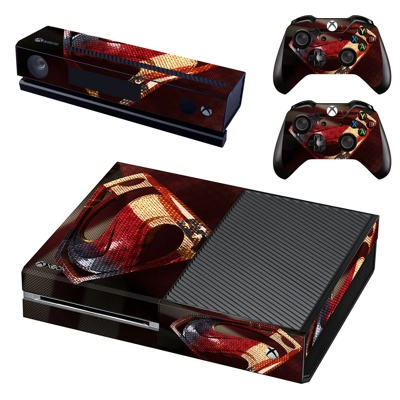 Superman decal skin for Xbox one Console and 2 Controllers Superman decal skin for Xbox one Console and 2 Controllers