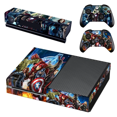 Avengers decal skin for Xbox one Console and 2 Controllers Avengers decal skin for Xbox one Console and 2 Controllers