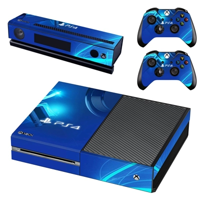 PS4 Classic decal skin for Xbox one Console and 2 Controll.. PS4 Classic decal skin for Xbox one Console and 2 Controll..