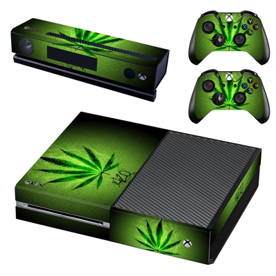 Weed Leaf decal skin for Xbox one Console and 2 Controllers Weed Leaf decal skin for Xbox one Console and 2 Controllers