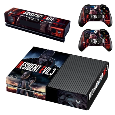 Resident Evil 3 decal skin for Xbox one Console and 2 Cont.. Resident Evil 3 decal skin for Xbox one Console and 2 Cont..