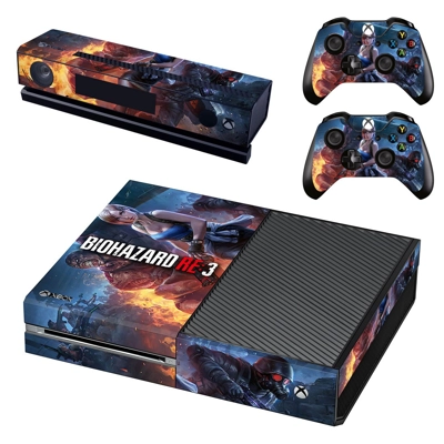 Biohazard RE3 decal skin for Xbox one Console and 2 Controllers