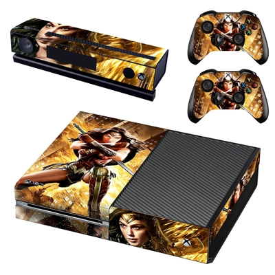 Wonder Woman decal skin for Xbox one Console and 2 Control.. Wonder Woman decal skin for Xbox one Console and 2 Control..