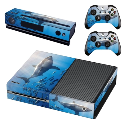 Blue Whale decal skin for Xbox one Console and 2 Controllers Blue Whale decal skin for Xbox one Console and 2 Controllers
