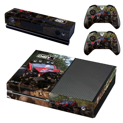 Dirt 5 decal skin for Xbox one Console and 2 Controllers Dirt 5 decal skin for Xbox one Console and 2 Controllers