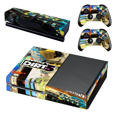 Dirt 5 decal skin for Xbox one Console and 2 Controllers Dirt 5 decal skin for Xbox one Console and 2 Controllers