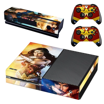 Wonder Woman decal skin for Xbox one Console and 2 Controllers