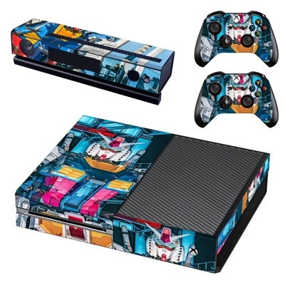 Anime Gundam decal skin for Xbox one Console and 2 Controllers