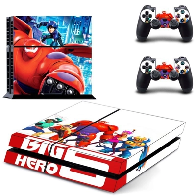 Big Hero 6 skin sticker for playstation 4 console and two .. Big Hero 6 skin sticker for playstation 4 console and two ..