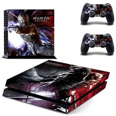 Ninja Gaiden skin sticker for playstation 4 console and two controllers