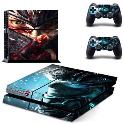 Ninja Gaiden skin sticker for playstation 4 console and two controllers