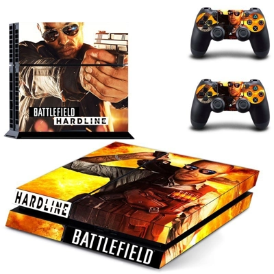 Battlefield Hardline skin sticker for playstation 4 consol.. Battlefield Hardline skin sticker for playstation 4 consol..