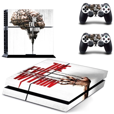 THE EVIL WITHIN skin sticker for playstation 4 console and two controllers