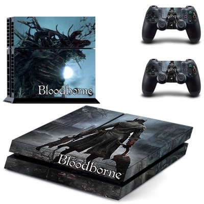 Bloodborne skin sticker for playstation 4 console and two controllers
