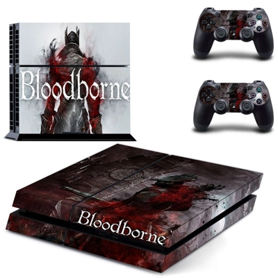 Bloodborne skin sticker for playstation 4 console and two controllers