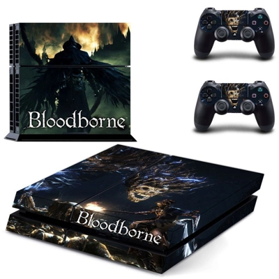 Bloodborne skin sticker for playstation 4 console and two controllers