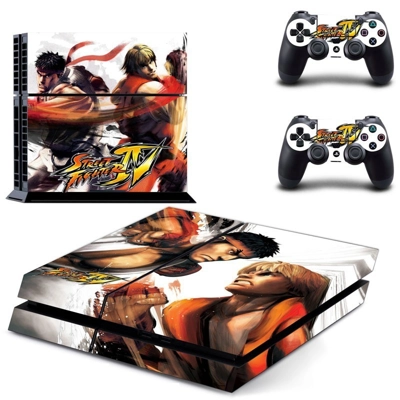 Street Fighter V skin sticker for playstation 4 console an.. Street Fighter V skin sticker for playstation 4 console an..