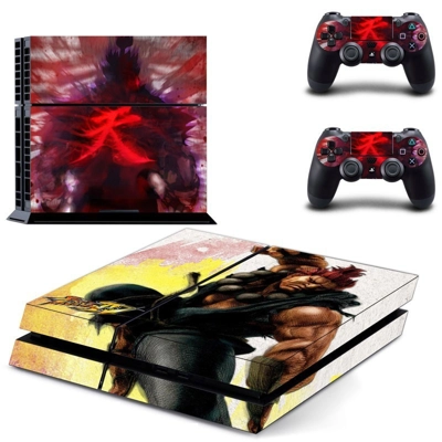 Street Fighter V skin sticker for playstation 4 console an.. Street Fighter V skin sticker for playstation 4 console an..