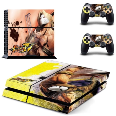 Street Fighter V skin sticker for playstation 4 console and two controllers