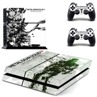 Metal Gear Solid V ground zeroes skin sticker for playstation 4 console and two controllers