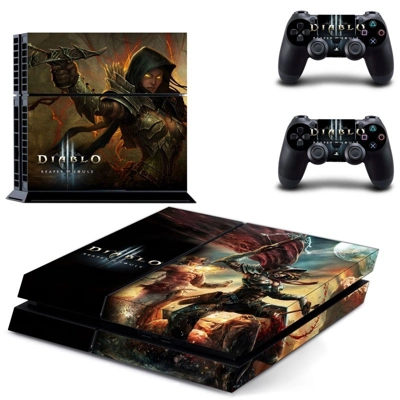 Diablo Reaper of Souls skin sticker for playstation 4 console and two controllers
