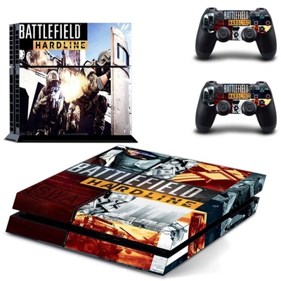 Battlefield Hardline skin sticker for playstation 4 consol.. Battlefield Hardline skin sticker for playstation 4 consol..