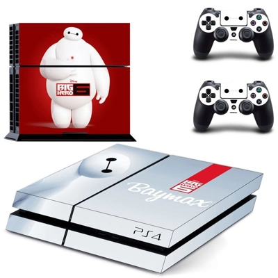 Big Hero 6 skin sticker for playstation 4 console and two controllers