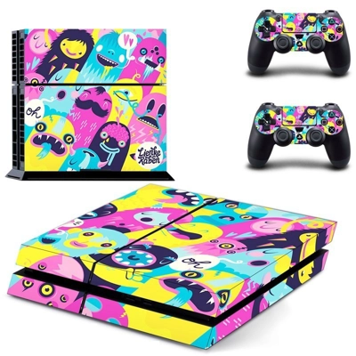 OMFG - Hello skin sticker for playstation 4 console and two controllers