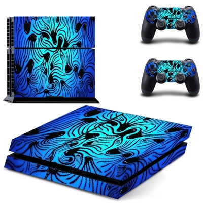 Octopus Texture skin sticker for playstation 4 console and two controllers