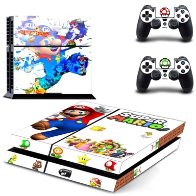 Super Mario skin sticker for playstation 4 console and tw.. Super Mario skin sticker for playstation 4 console and tw..