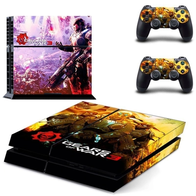 Gears of War skin sticker for playstation 4 console and tw.. Gears of War skin sticker for playstation 4 console and tw..
