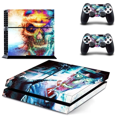 Sick Skull  skin sticker for playstation 4 console and two controllers