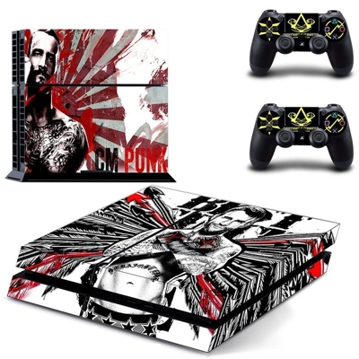 CM Punk skin sticker for playstation 4 console and two co.. CM Punk skin sticker for playstation 4 console and two co..