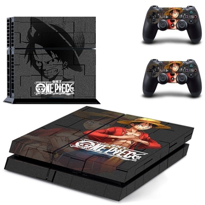 One Piece Black skin sticker for playstation 4 console and..