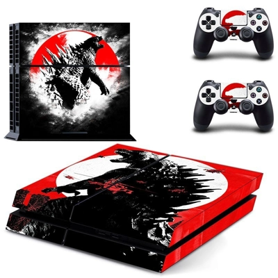 Dinosaur skin sticker for playstation 4 console and two controllers