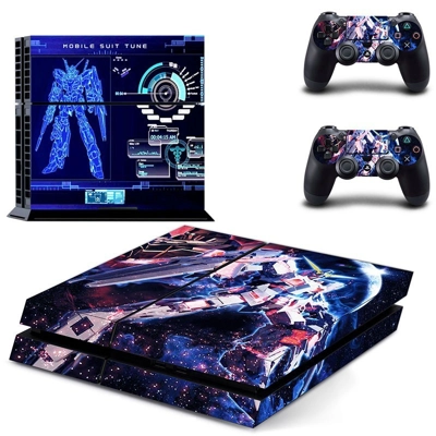 Mobile Suit skin sticker for playstation 4 console and two..