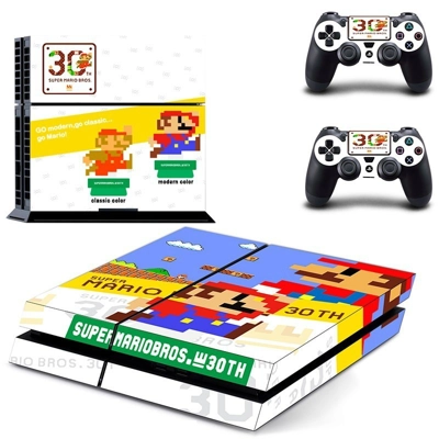 Super Mario Bros skin sticker for playstation 4 console a.. Super Mario Bros skin sticker for playstation 4 console a..