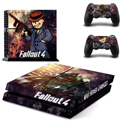 Fallout 4 Tommy Gun skin sticker for playstation 4 console and two controllers