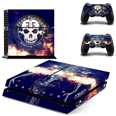 Fear Factory skin sticker for playstation 4 console and two controllers