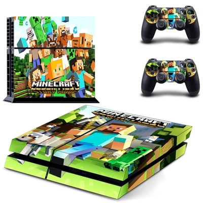 Minecraft skin sticker for playstation 4 console and two c..