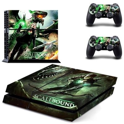 Scale Bound skin sticker for playstation 4 console and two controllers